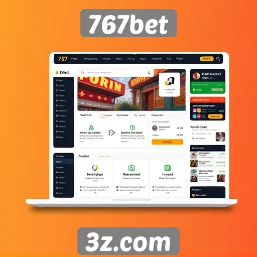 Análise da interface do usuário do site 767bet